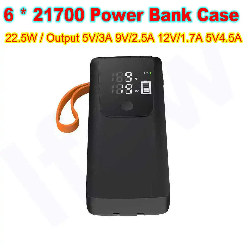 21700  Battery Case Power Bank - Battery Case Storage recension och pris