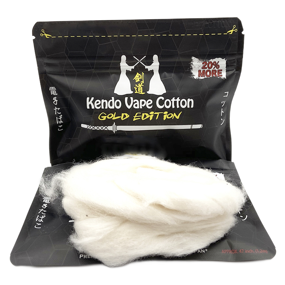New Kendo Cotton Gold Edition  - Vaping Goods recension och pris