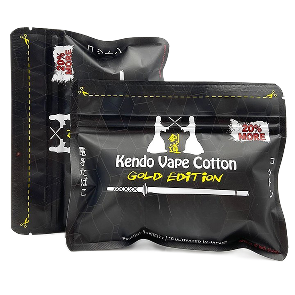 New Kendo Cotton Gold Edition  - Vaping Goods recension och pris