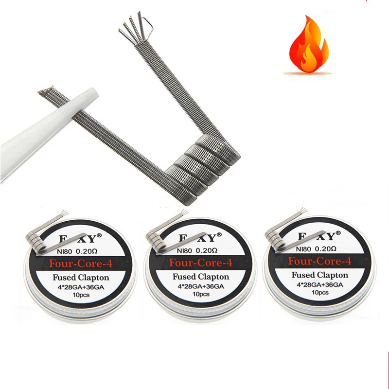 10pcs/box Ni80 Prebuilt Coil 2 - Vape Accessory recension och pris