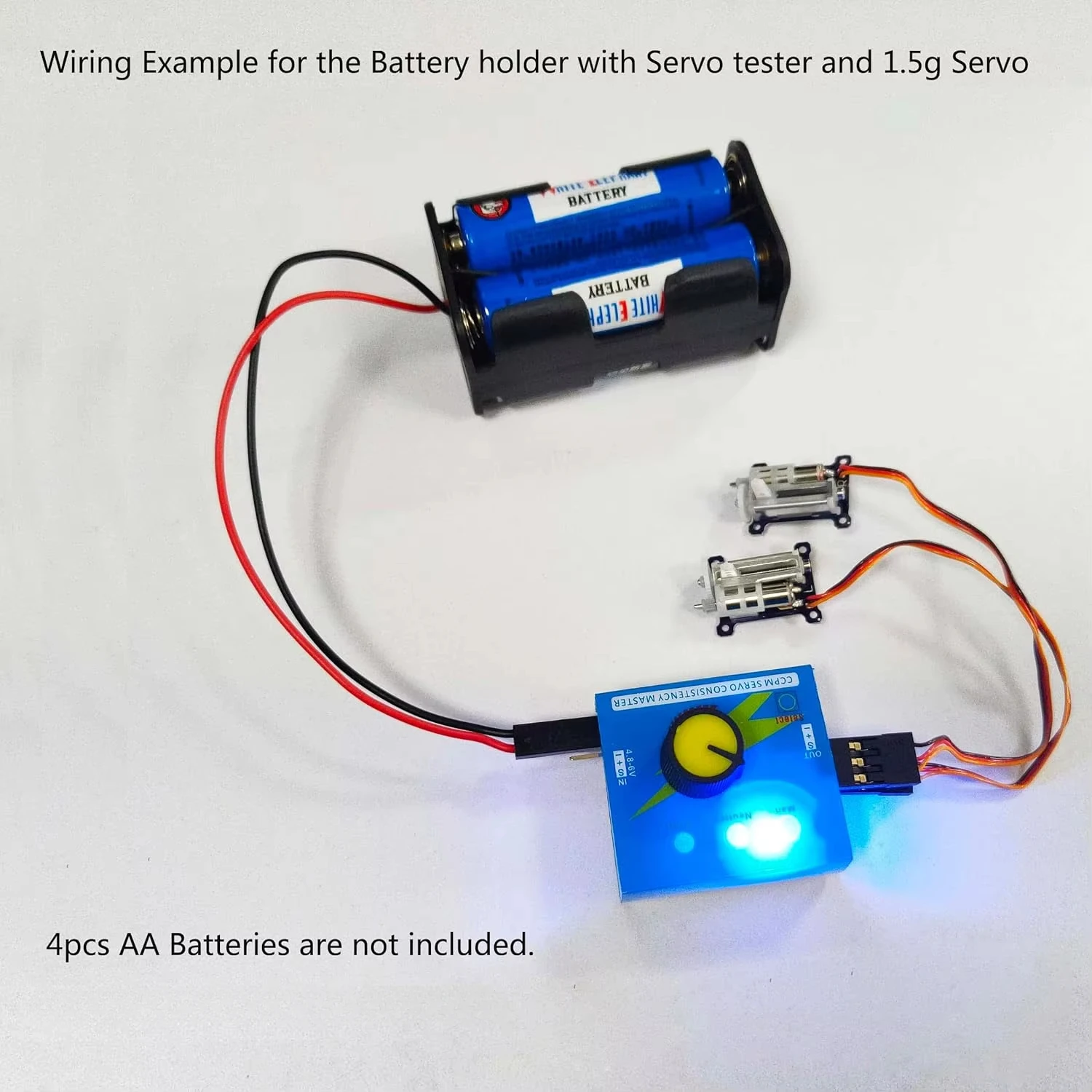 3CH Digital Servo Tester ESC S - Battery Case Storage recension och pris