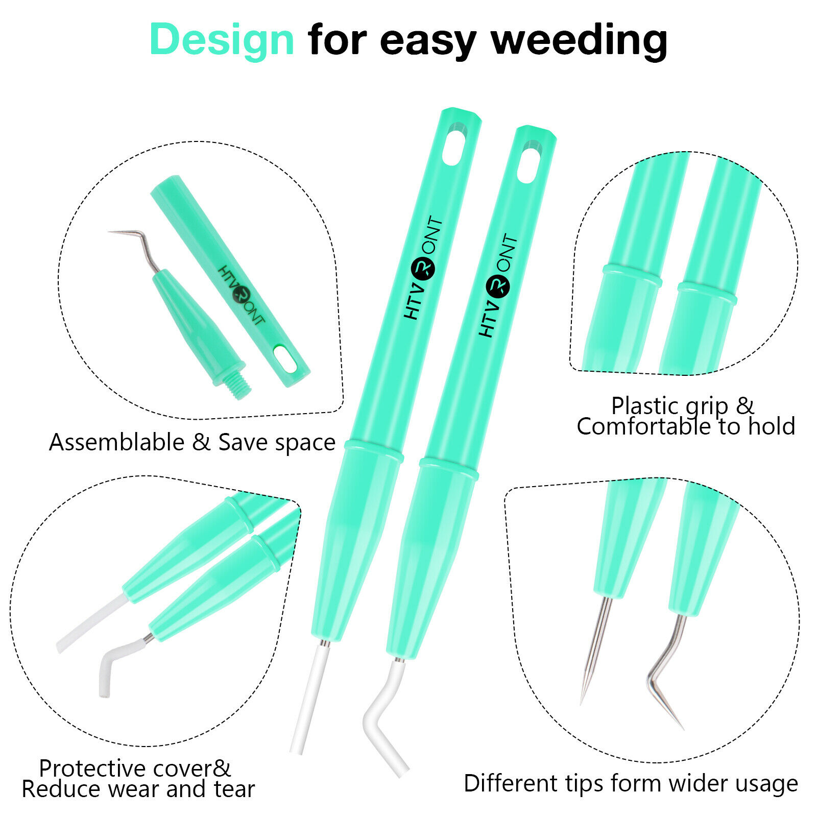 HTVRONT 4 PCS DIY Craft Weedin - Dry Herb Vaping Accessories recension och pris