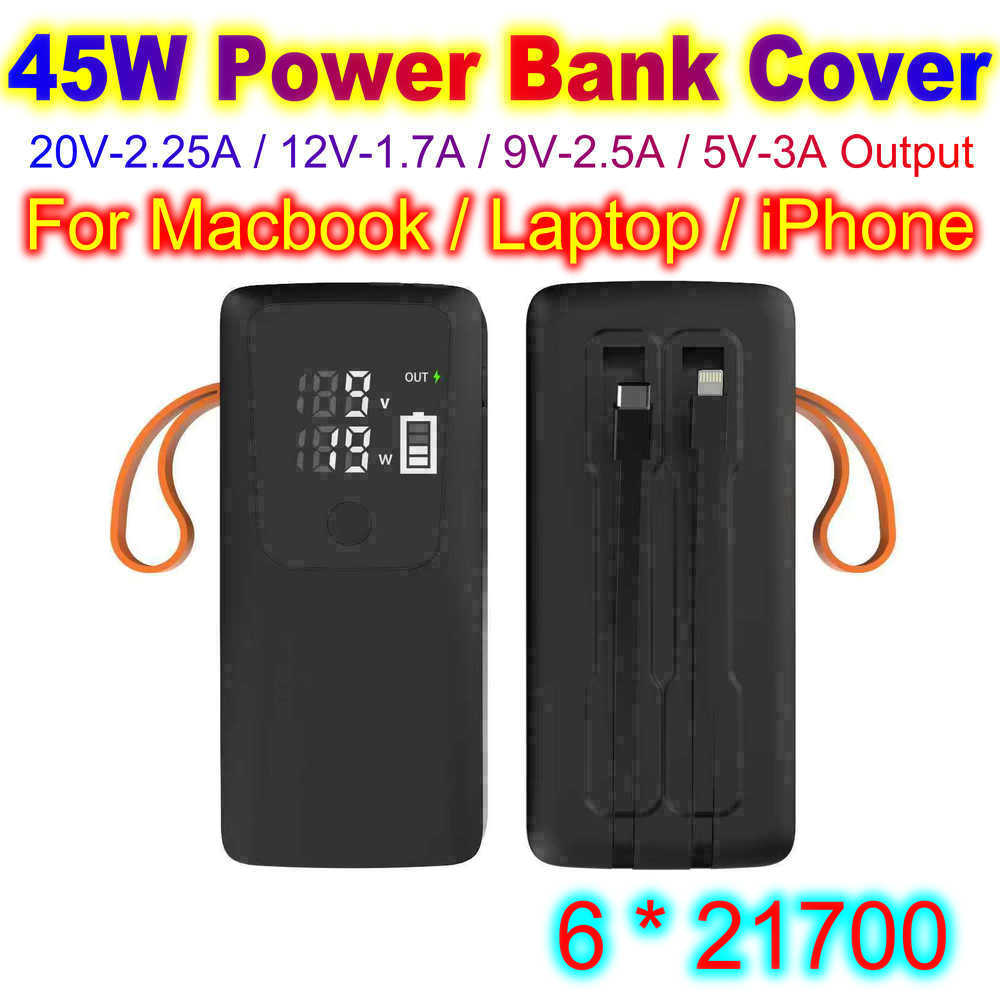 45W Power Bank Shell 21700 Bat - Battery Case Storage recension och pris