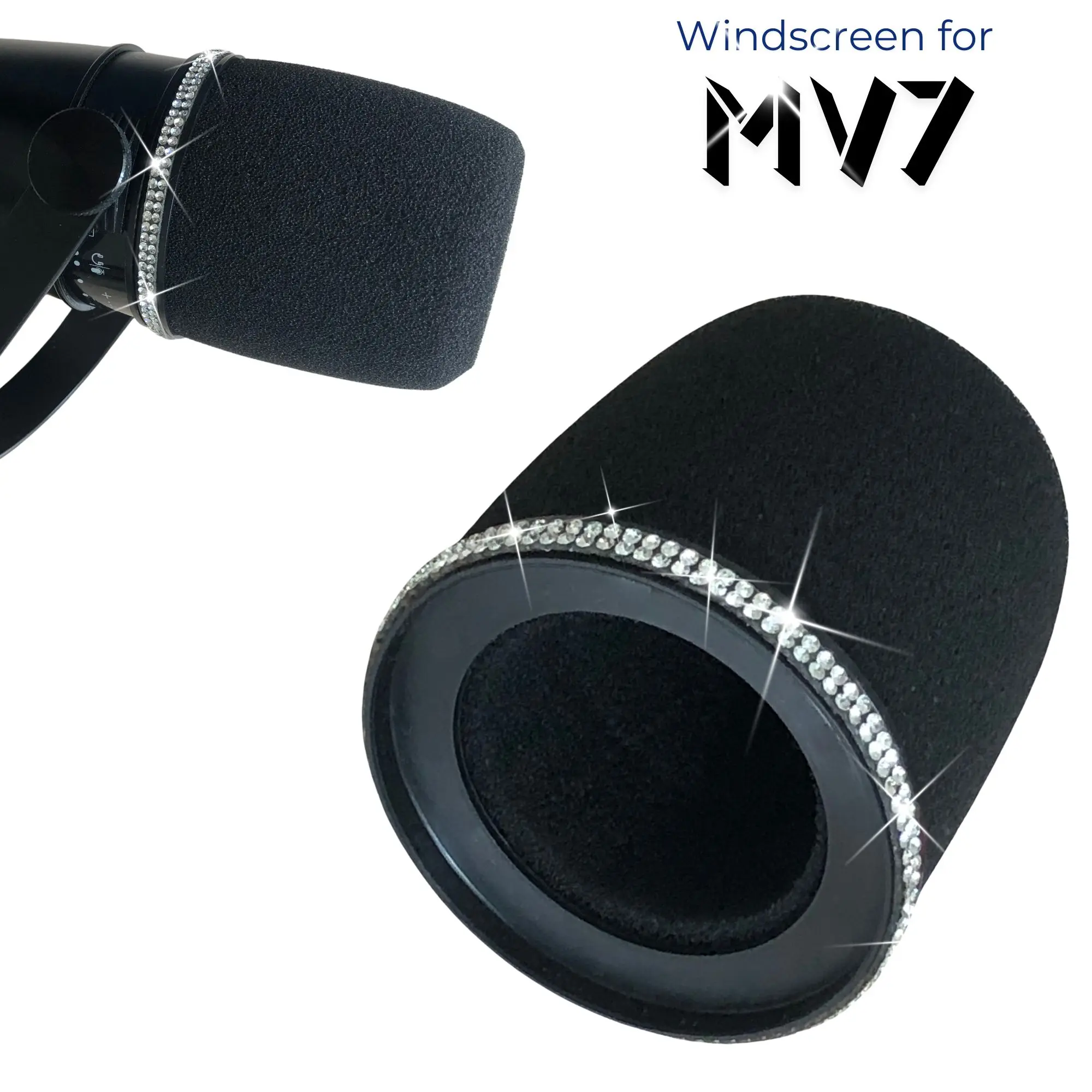 Sparkly MV7 Foam Pop Filter fo - Shure Mic Sm7B recension och pris