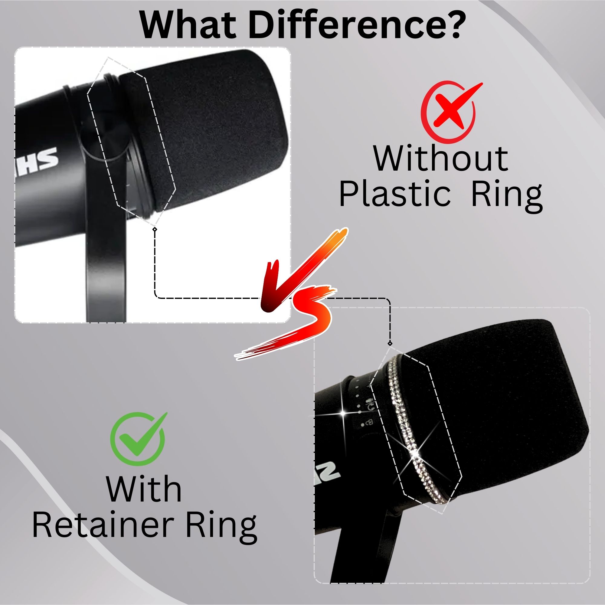 Shining MV7 Pop Filter for Shu - Shure Mic Sm7B recension och pris