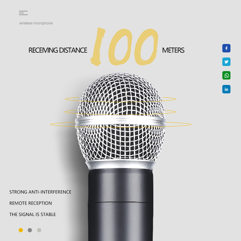 Wireless Microphone Handheld D - Shure Mic Sm7B recension och pris